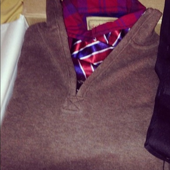 Men’s Mock Neck Sweater - Picture 5 of 5